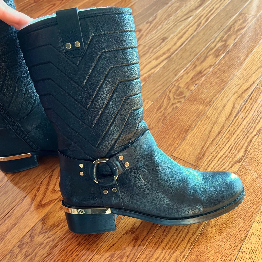 Vince Camino Black Leather Boots
